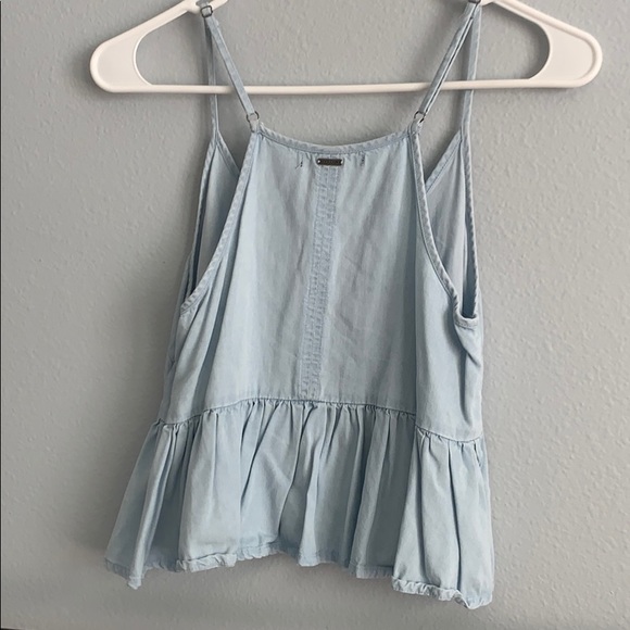 Blue V-neck Tank Top - Picture 2 of 3